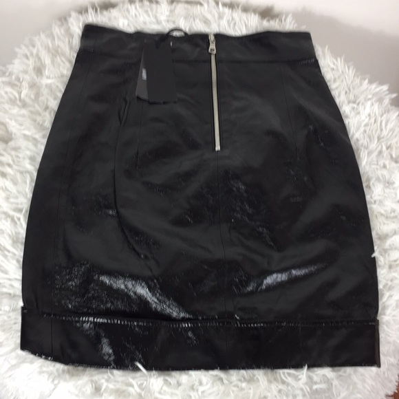 RTA PALOMA LAMBSKIN SKIRT - Picture 7 of 13
